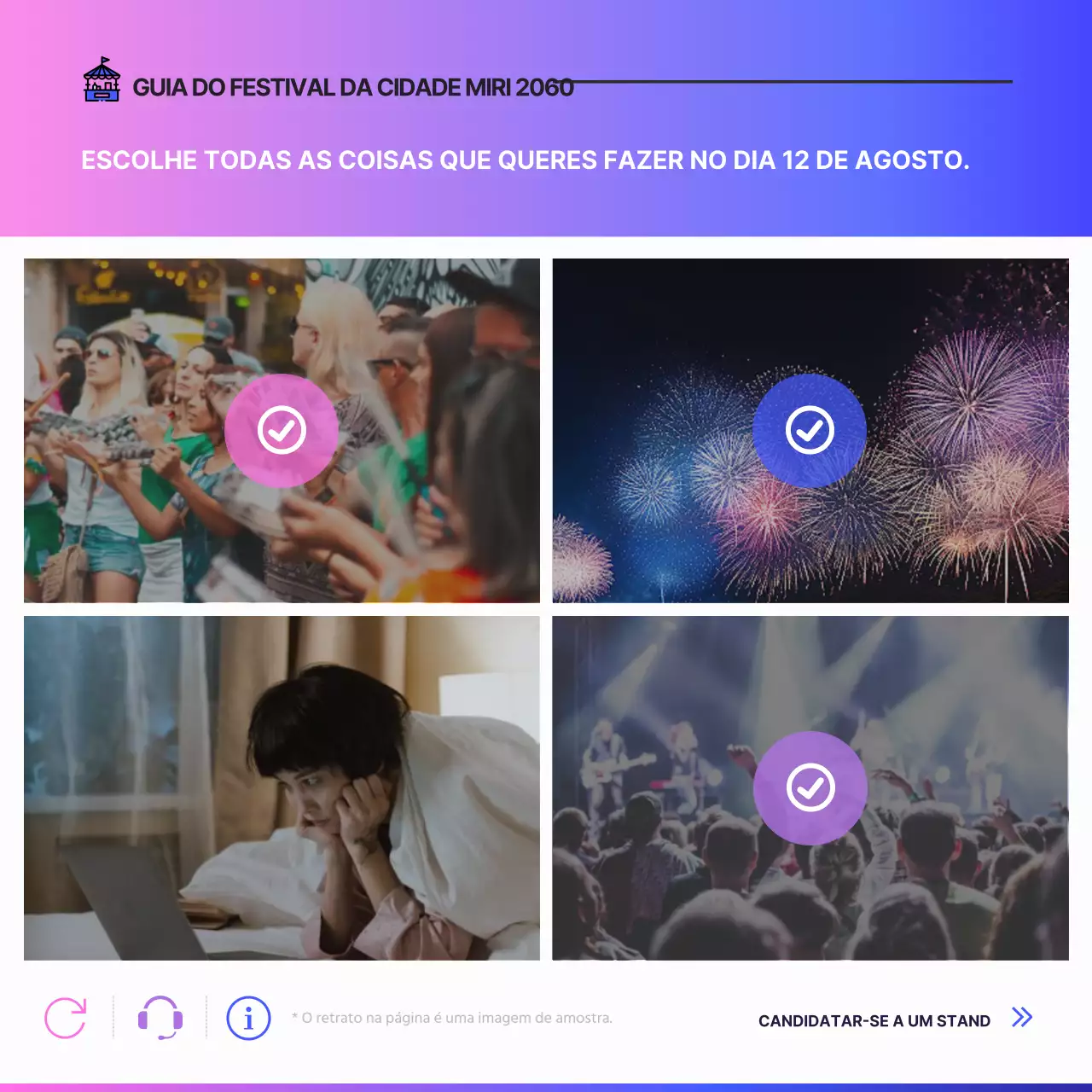 Promover conteúdos CaptchaTest cor-de-rosa e azuis na moda