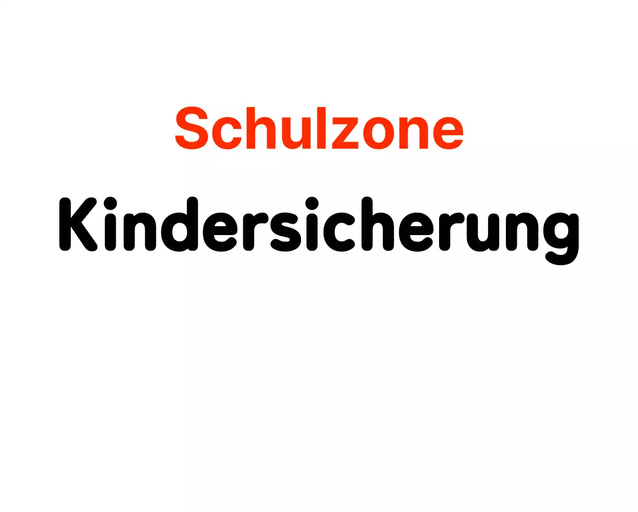 Niedliche FormenCharaktere Parkverbot im Kinderschutzgebiet Schild