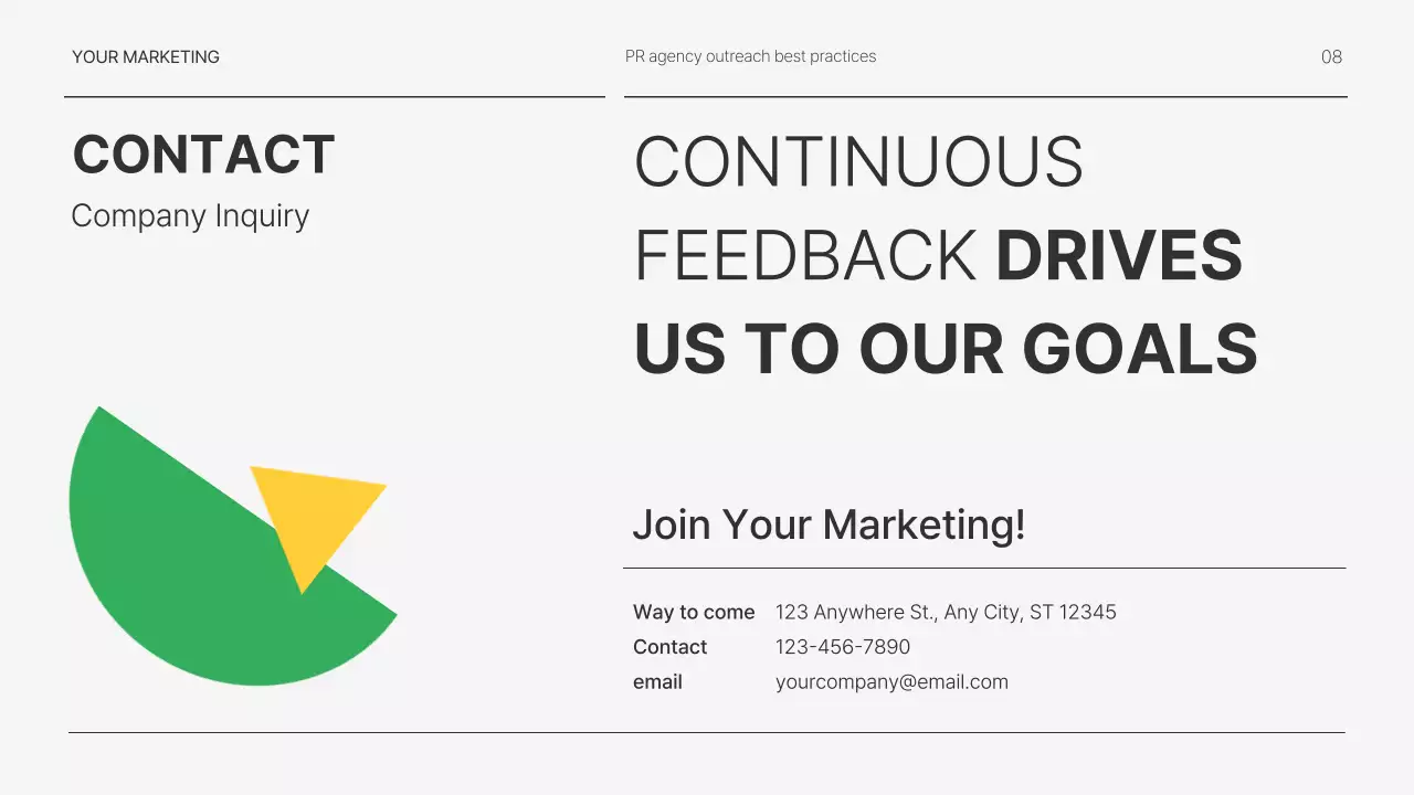 화이트 프로페셔널 마케팅 프리젠테이션