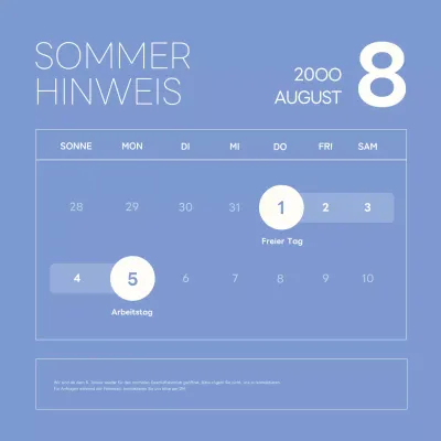 Einfache lilafarbene und weiße Sommerurlaubsdaten.