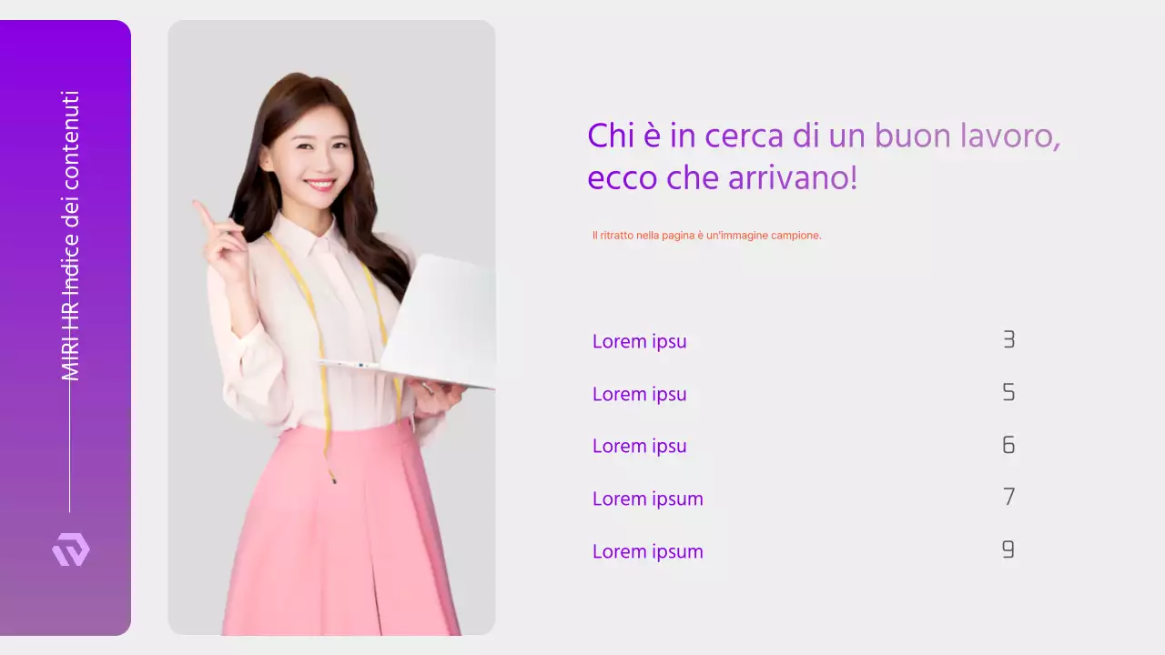 Proposta di ricerca di personale moderna in viola e bianco