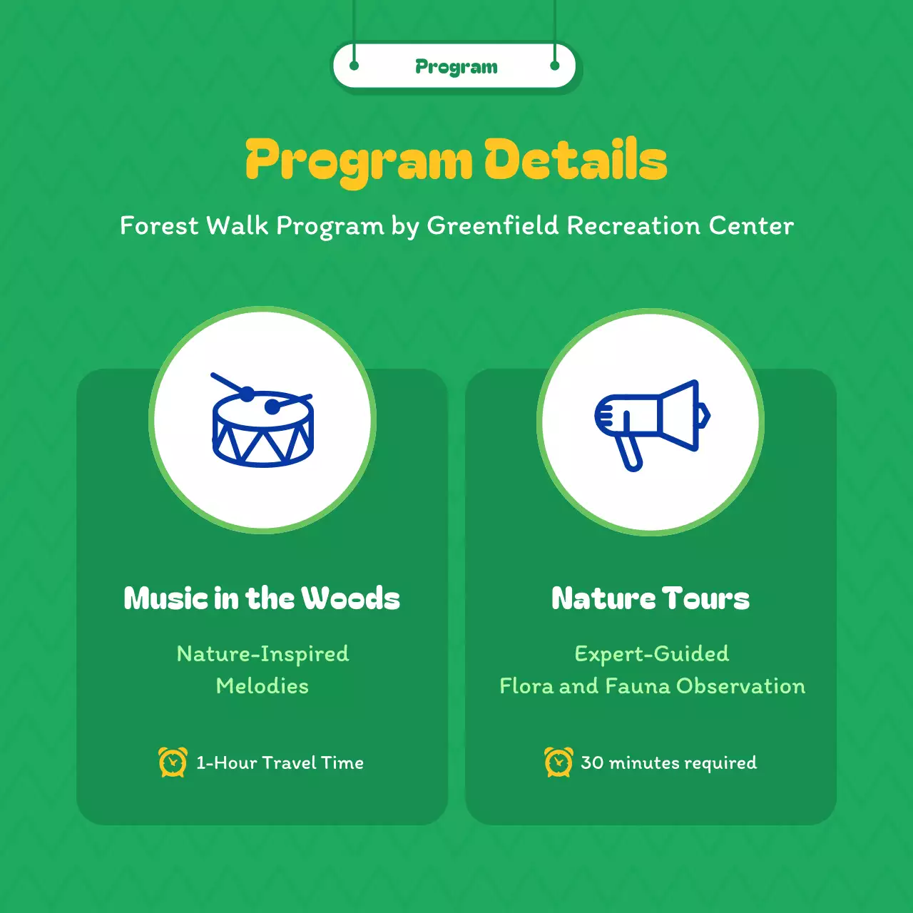 Green Modern Nature Event Instagram Carousel