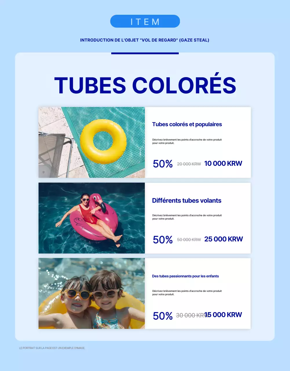 Guide pour une collection simple d'accessoires d'eau bleus et bleus clairs pour l'été