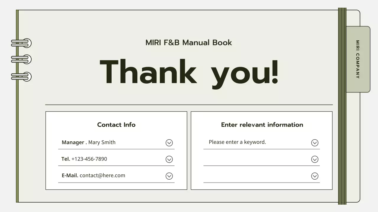 Beige Professional Operations Manual Presentation