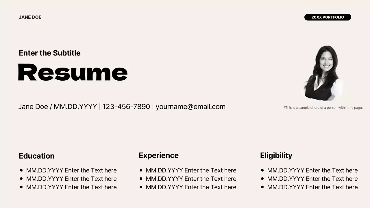 Beige Minimal Portfolio Document Presentation