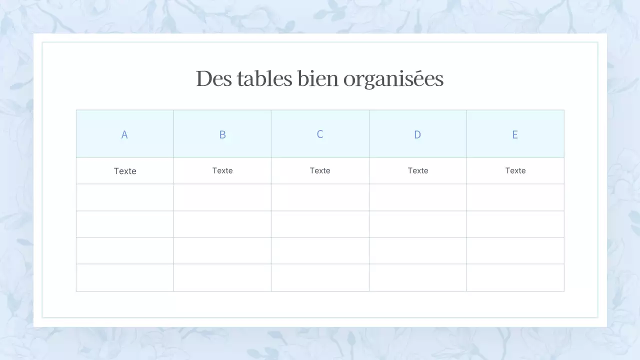 Une proposition florale estivale classique en bleu clair
