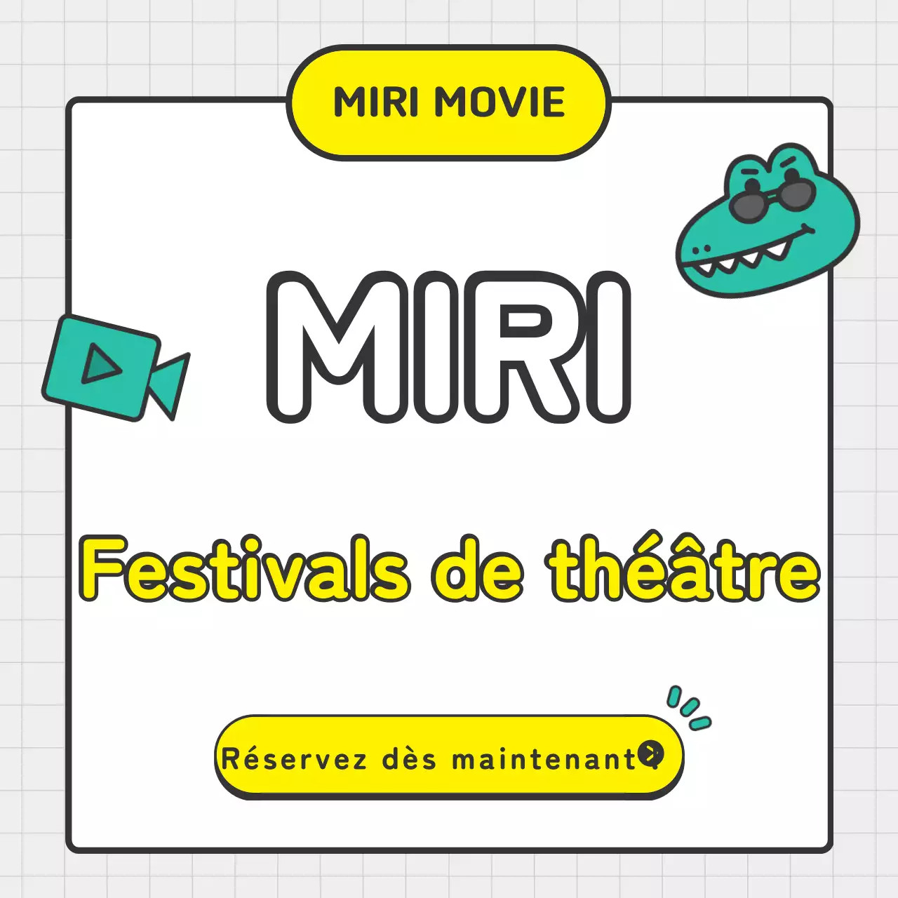 Promouvoir les spectacles kitsch des fondations culturelles en gris et blanc