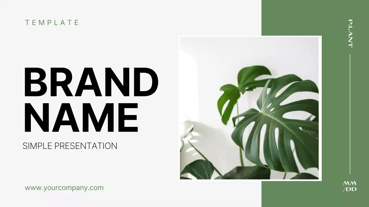 Green Modern Plant Presentation