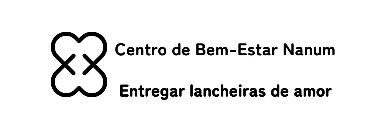 Um centro de bem-estar de partilha de aspeto simples com um logótipo em forma de coração