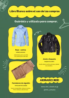 Publicidad de ropa de centro comercial de moda en amarillo y verde