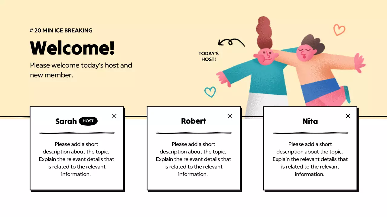 Colorful Minimal Reading Agenda Presentation