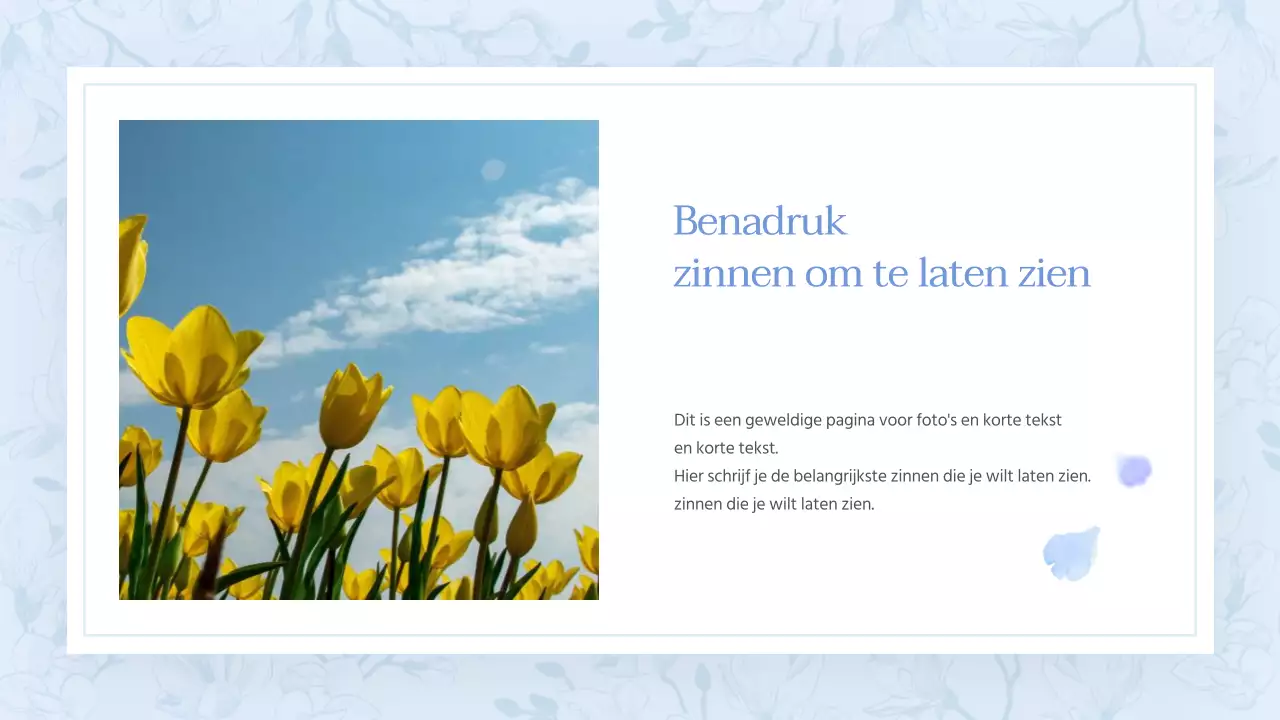 Een klassiek zomers bloemenvoorstel in lichtblauw