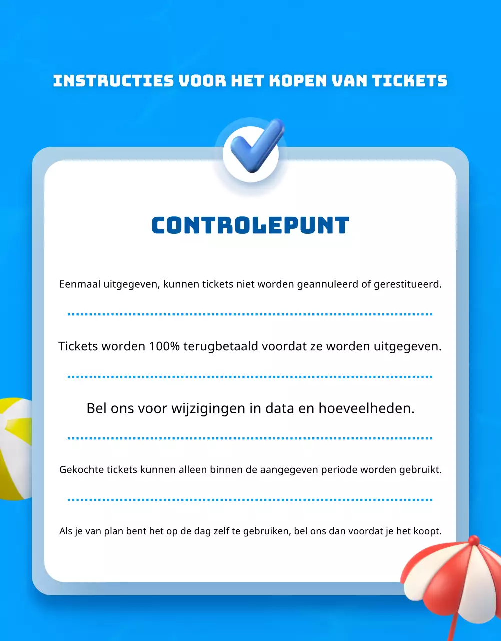 Reclame voor vrijetijdswinkel met blauwe en gele accenten