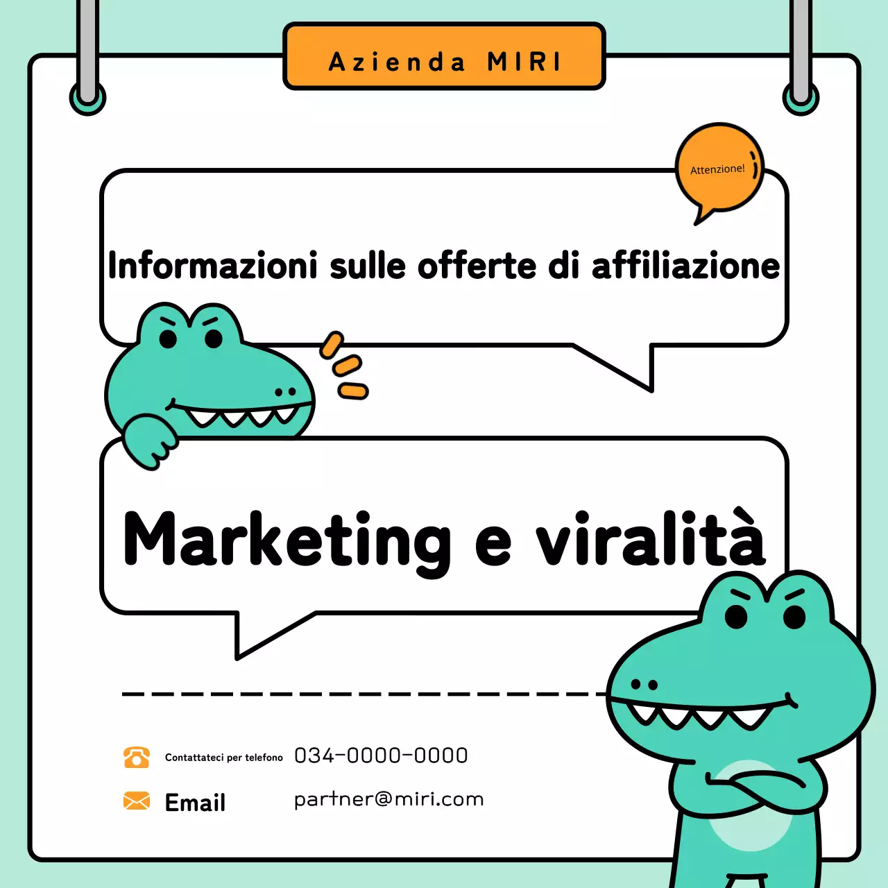 Promuovere le richieste di affiliazione con i colori di tendenza arancione e menta