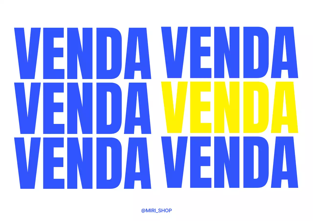 Um cartaz tridimensional para uma venda em cores frias