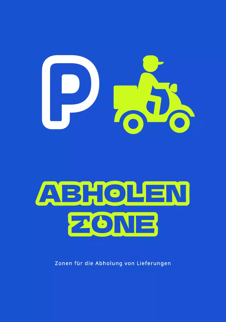 Lieferzonen und Parkverbote