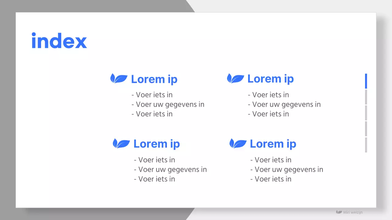 Eenvoudig wellness productvoorstel in blauw en lichtblauw