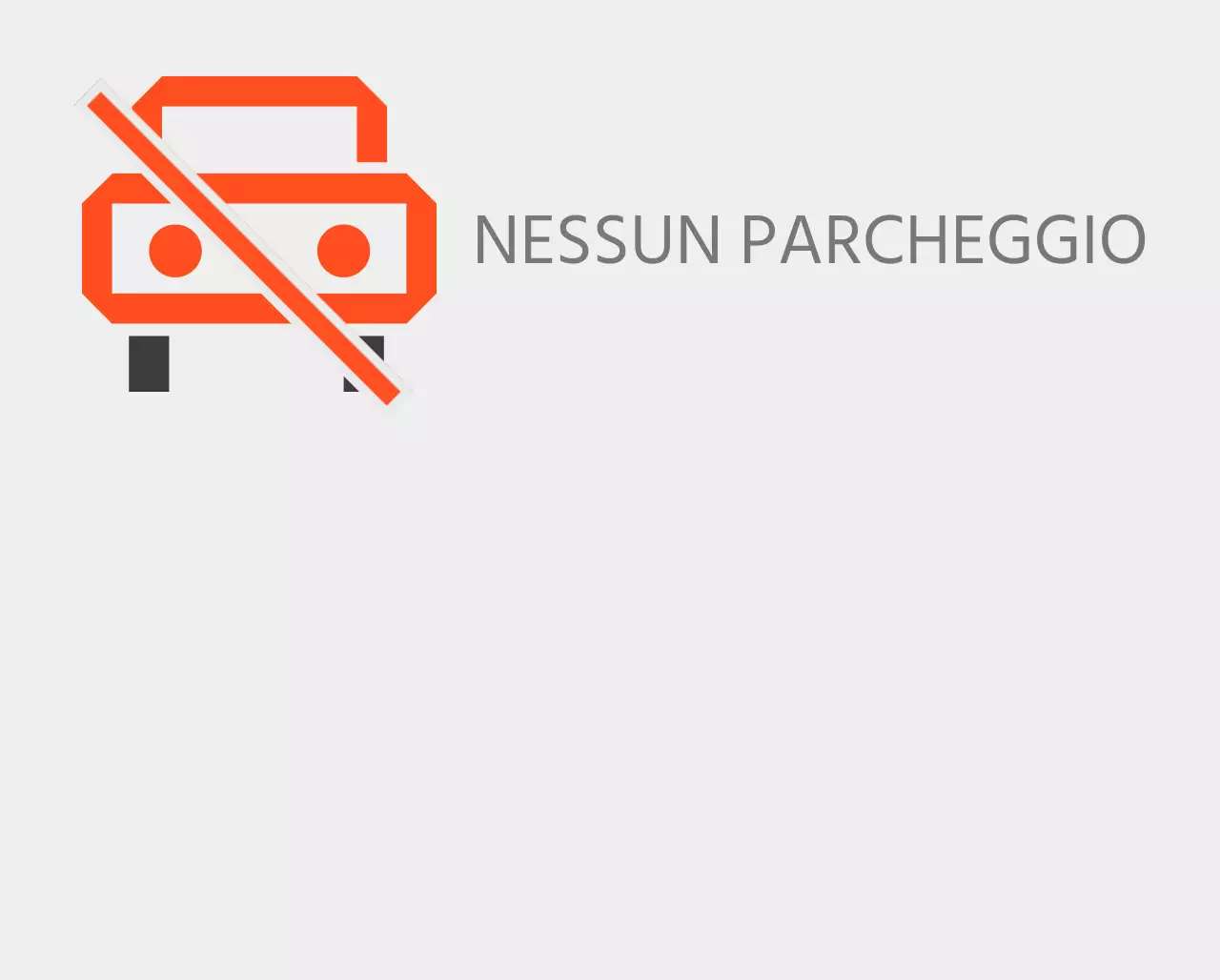 Divieto di sosta in spazi non designati