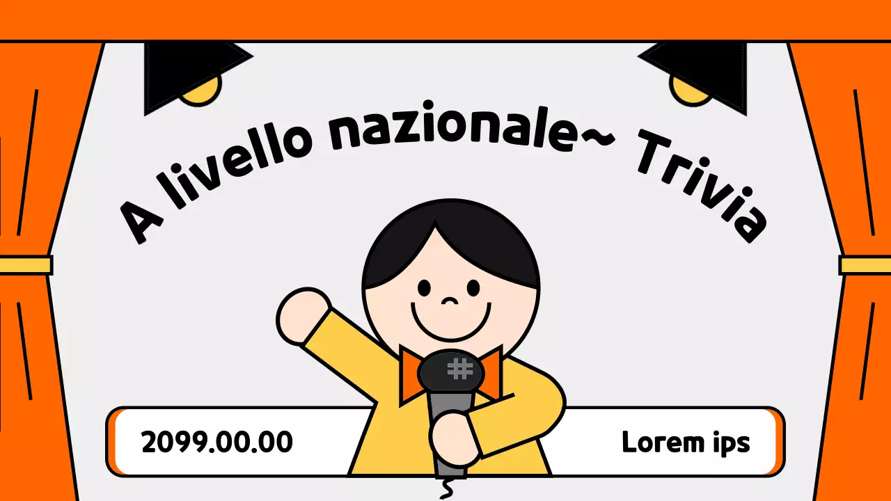 Promuovere un simpatico quiz arancione