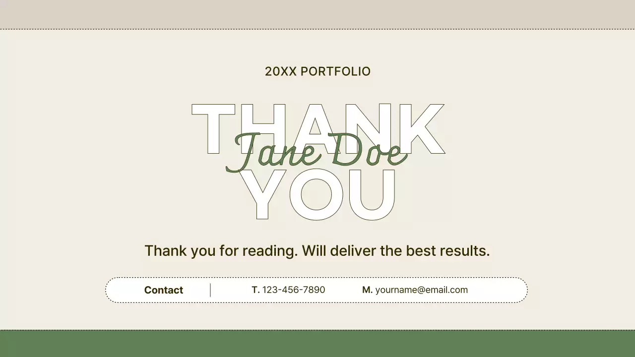 Presentasi Resume Portofolio Modern Beige