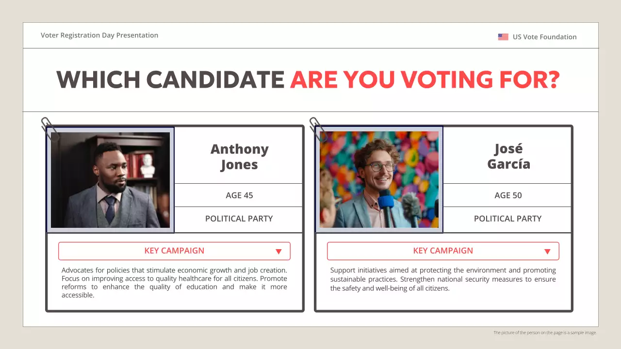 Beige Modern Voter Guide Presentation