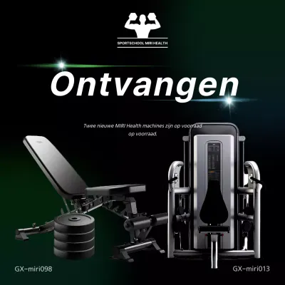 Zwart en eenvoudig trainingsmateriaal op voorraad