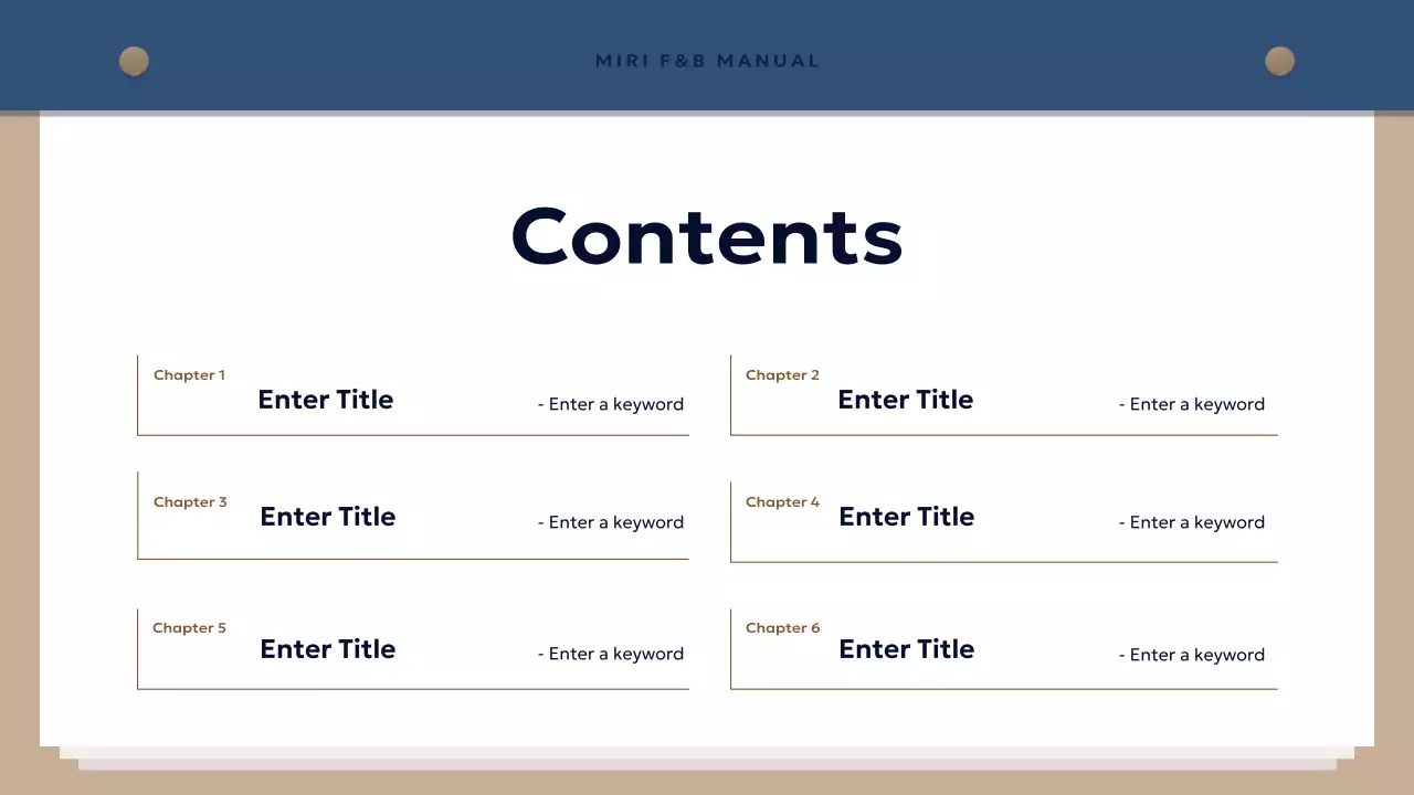 Blue Professional Operations Manual Presentation