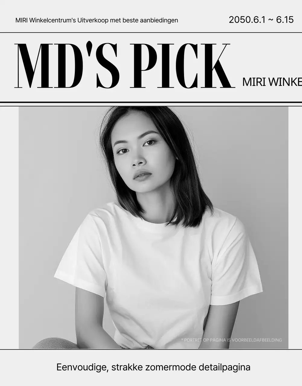 Promoot moderne mode in grijs en zwart