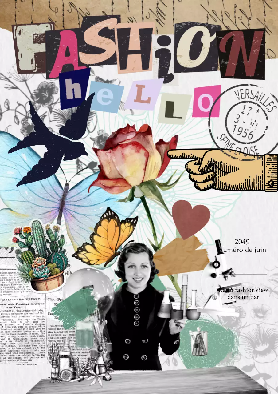 Promouvoir le vintage à l'ancienne en beige