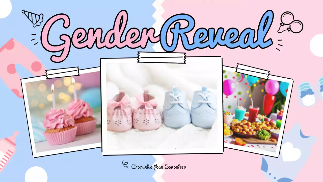 Pink Trendy Baby Announcement YouTube Thumbnail