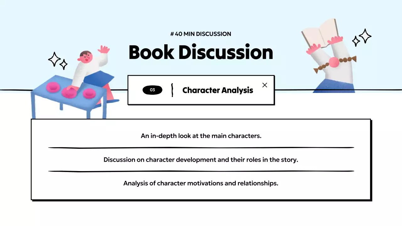 Colorful Minimal Reading Agenda Presentation