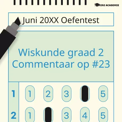 Blauw en geel accent stijl oefentoets Hoofdtitel