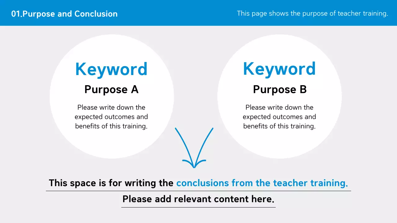 Blue Professional Training Guide Presentation