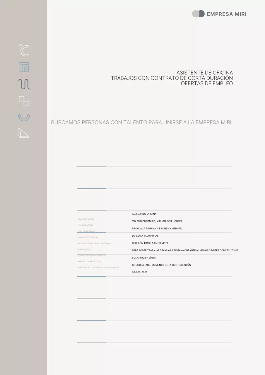 Un sencillo conjunto de papelería corporativa en azul claro y beige