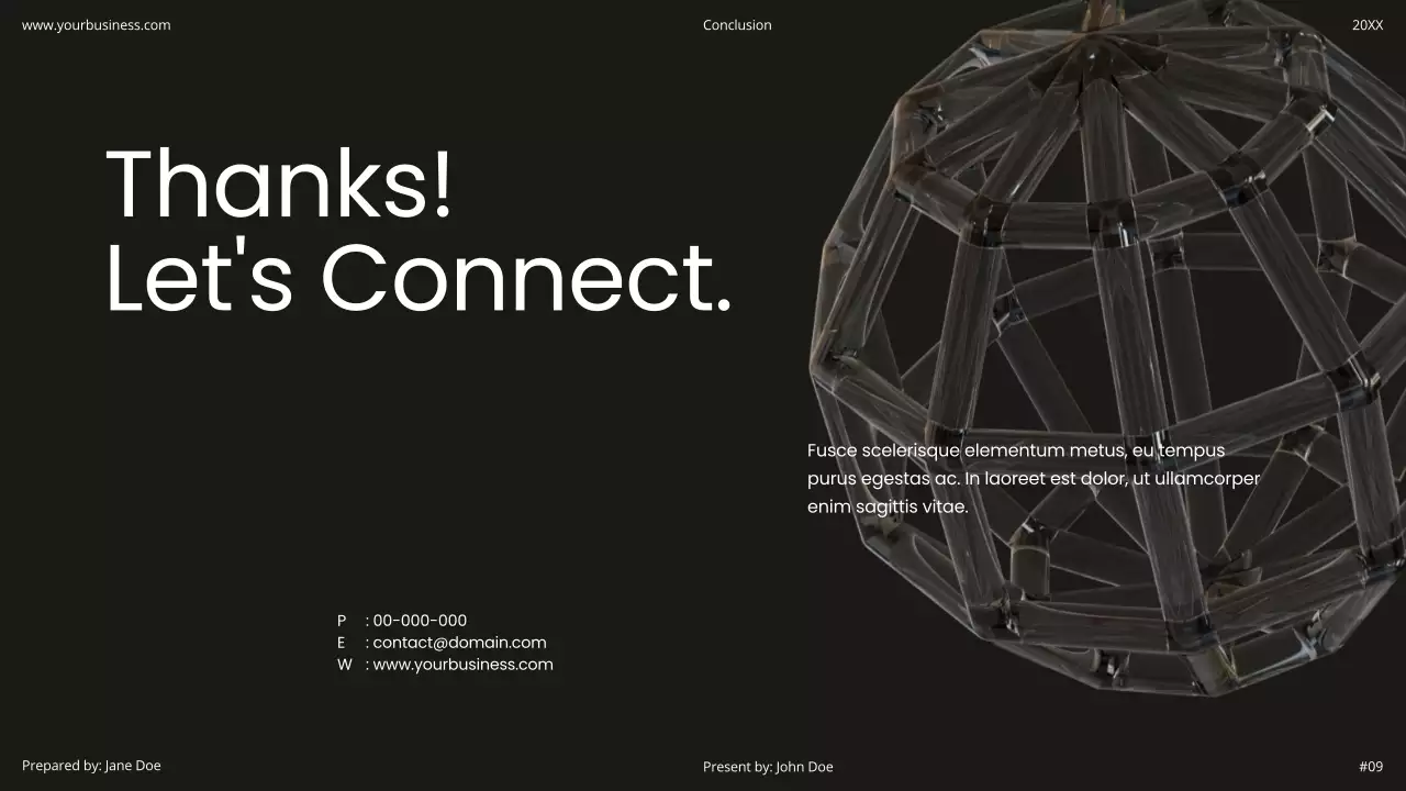 Black Modern Business Pitch Presentation