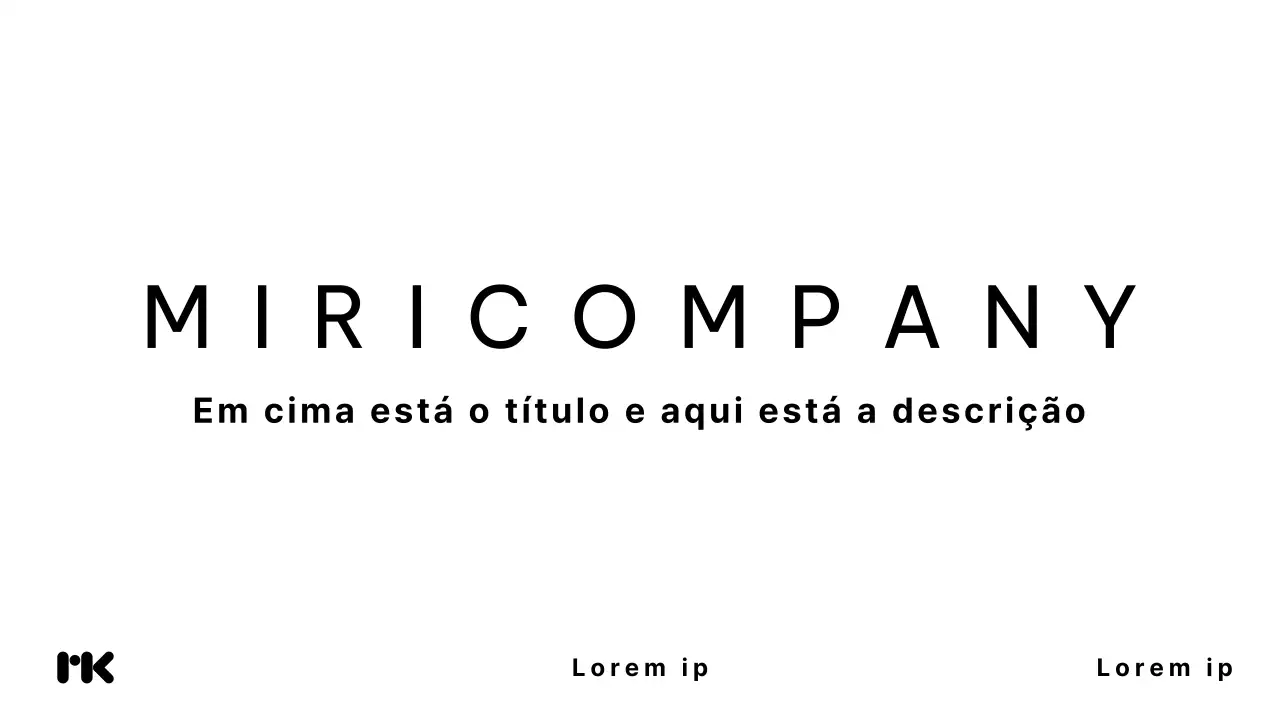 Relatório empresarial minimalista a preto e branco