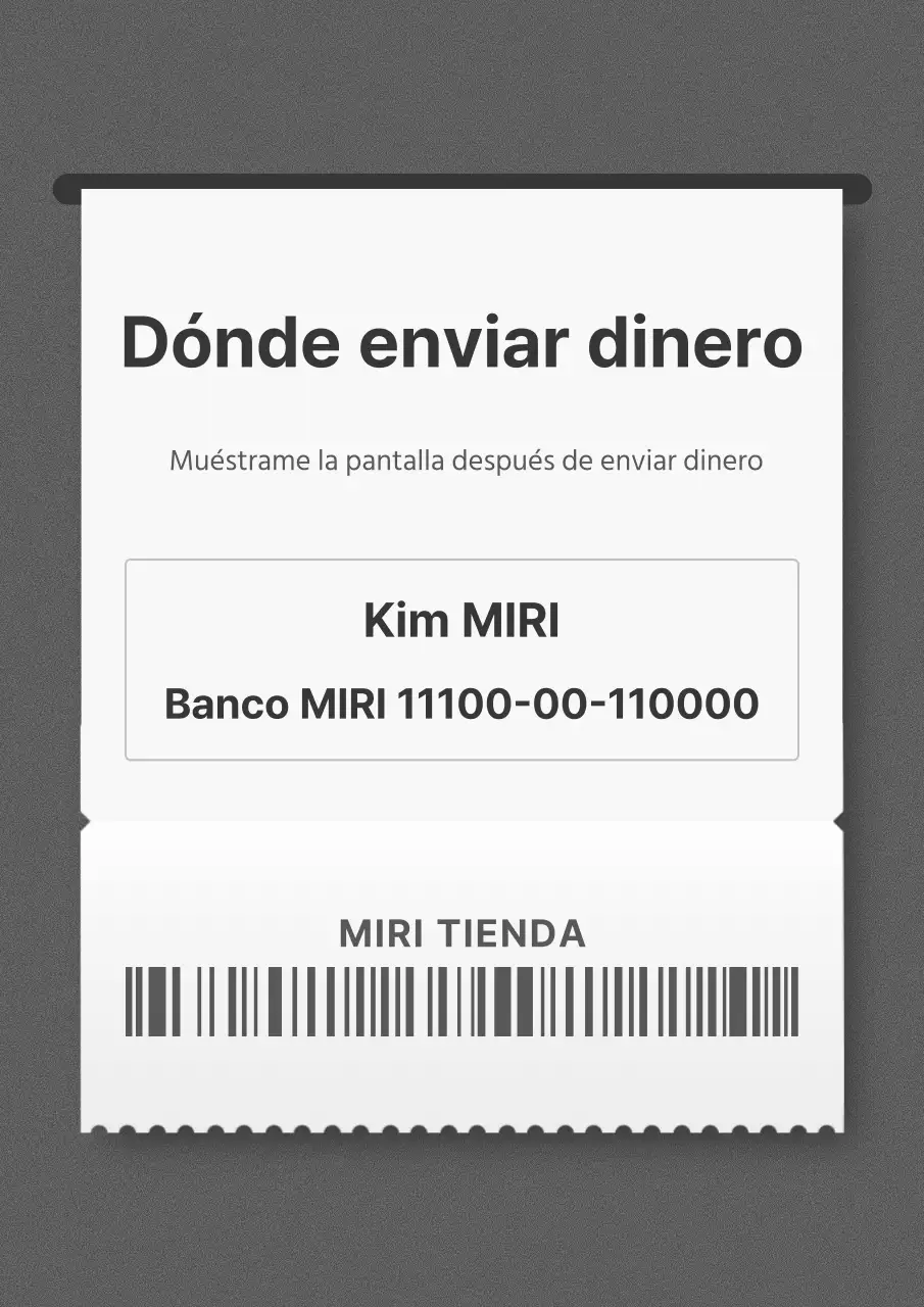 Un simple aviso de domiciliación en blanco y negro