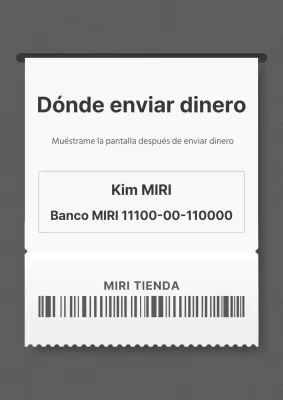 Un simple aviso de domiciliación en blanco y negro