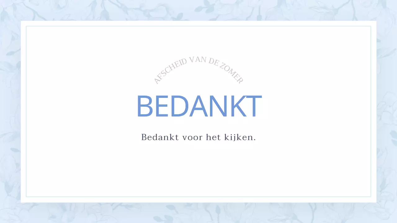 Een klassiek zomers bloemenvoorstel in lichtblauw