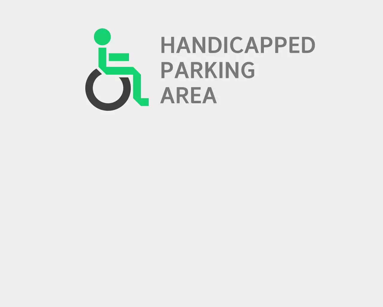Ruang parkir yang dapat diakses secara hijau