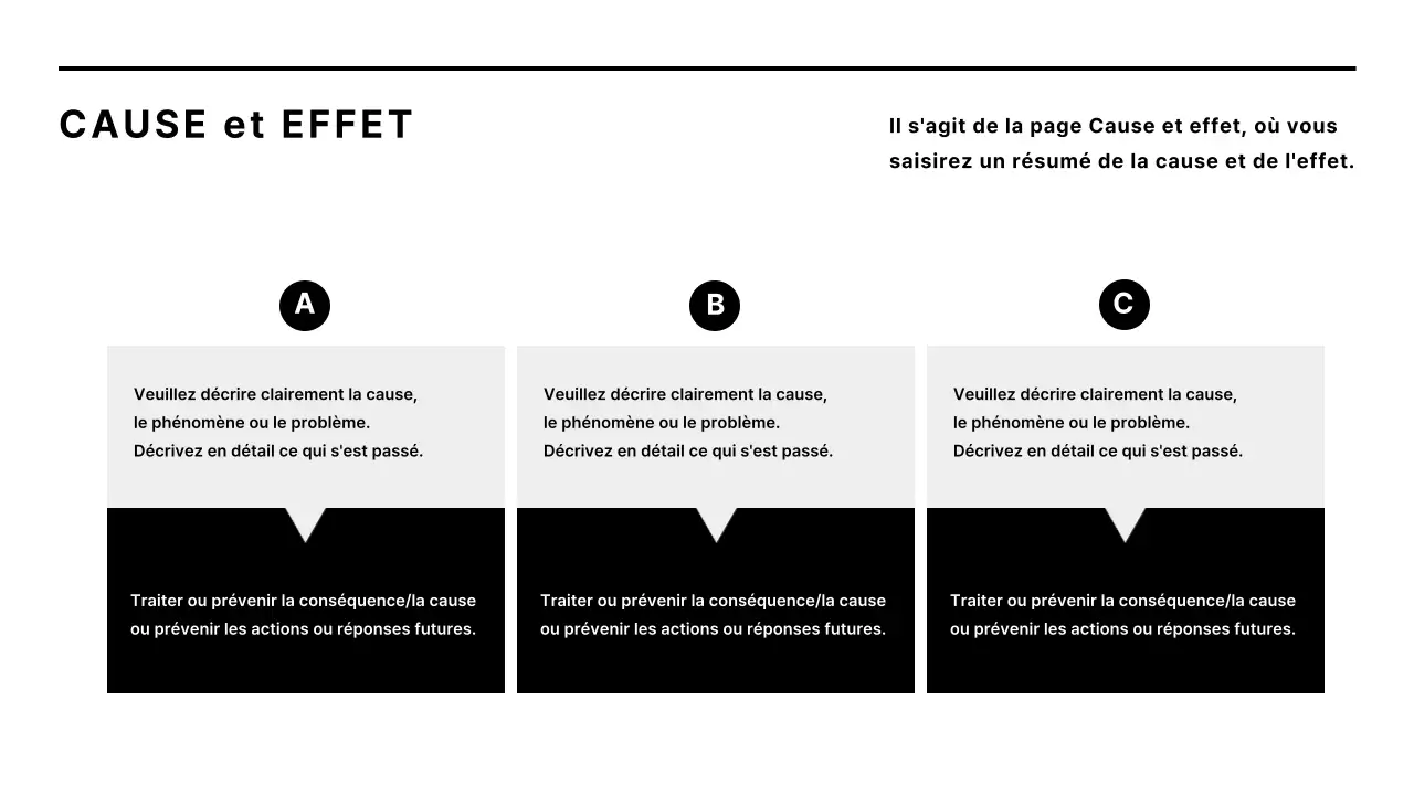 Rapport d'entreprise minimaliste en noir et blanc