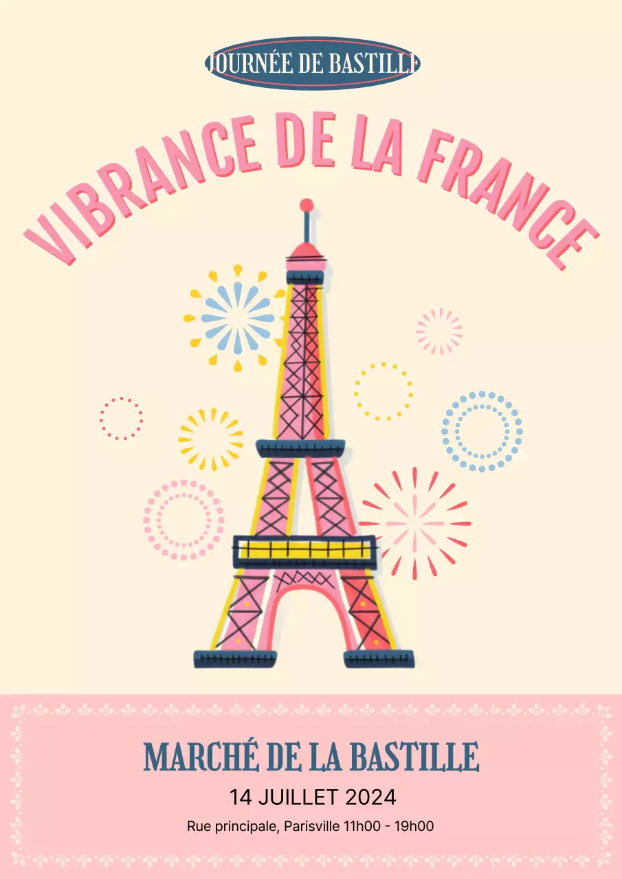 Une annonce rose et mignonne pour la Journée de la Révolution