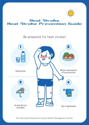 Blue Simple Health Guide Poster
