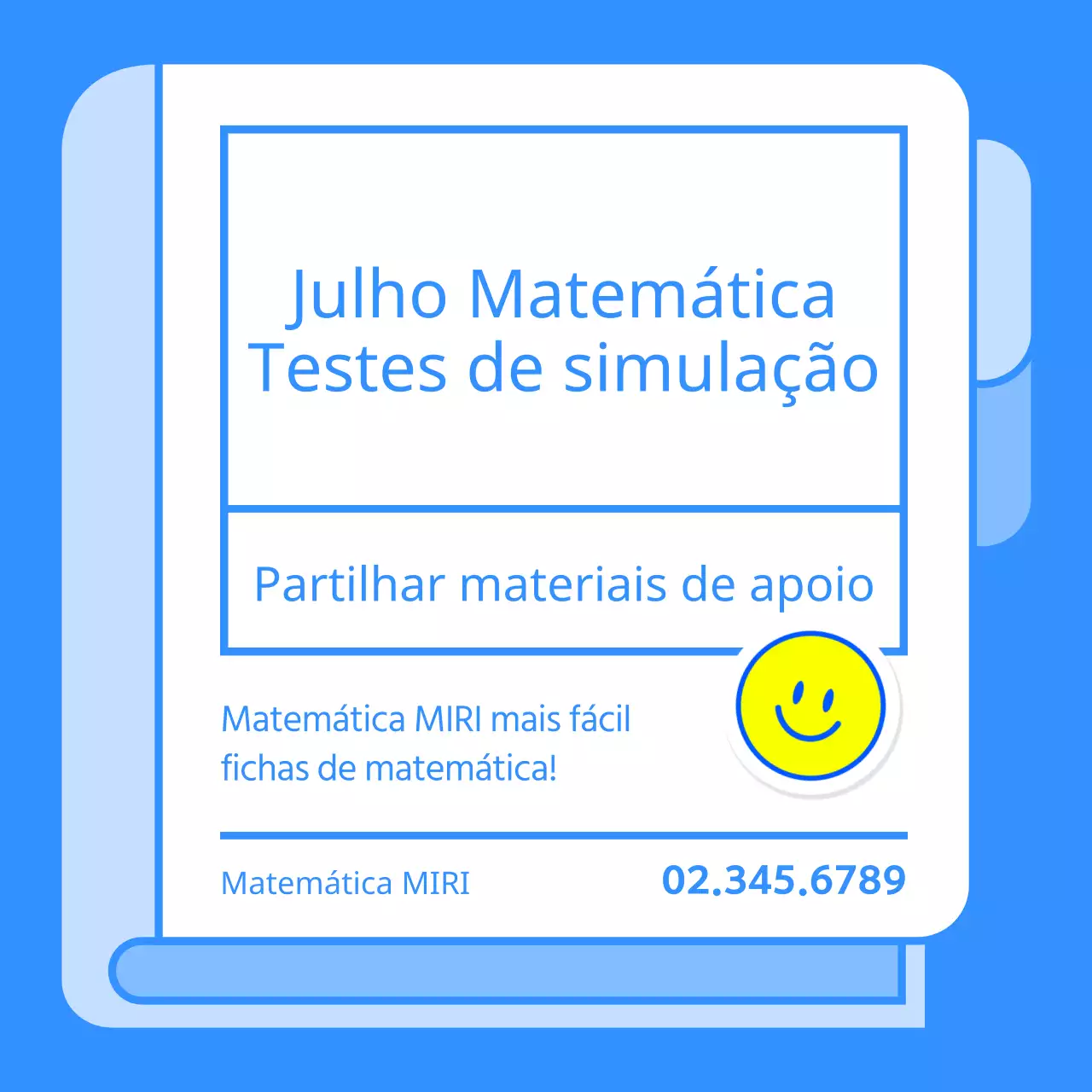 Promover materiais simples em azul