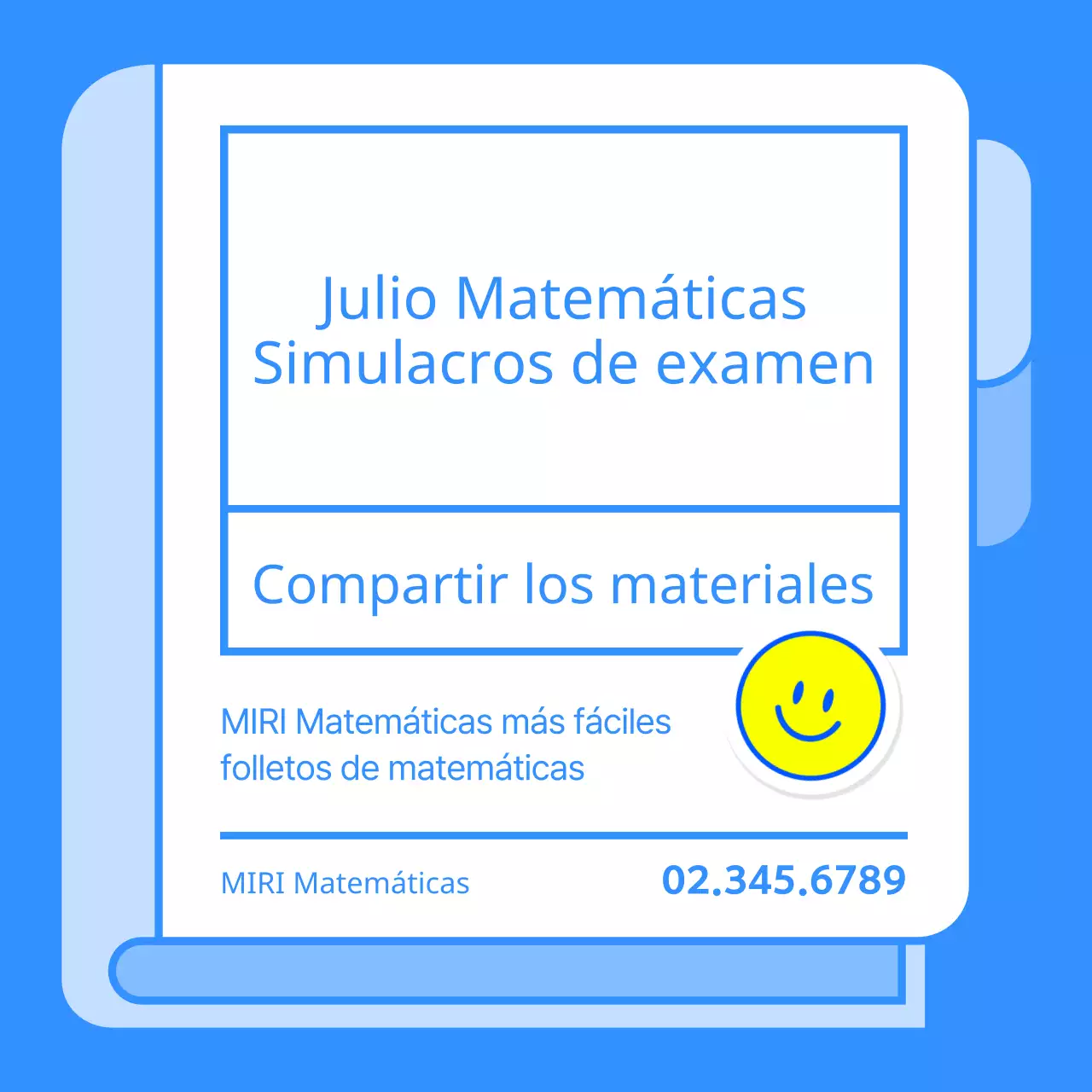 Promover materiales sencillos en azul