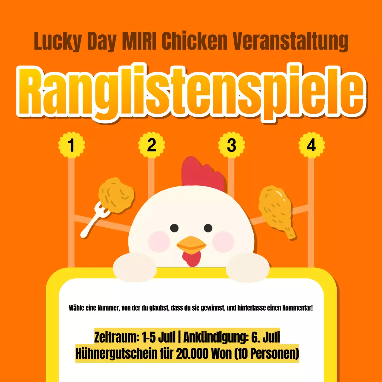 Förderung der orangefarbenen und gelben Flasche Glückstag Coupons