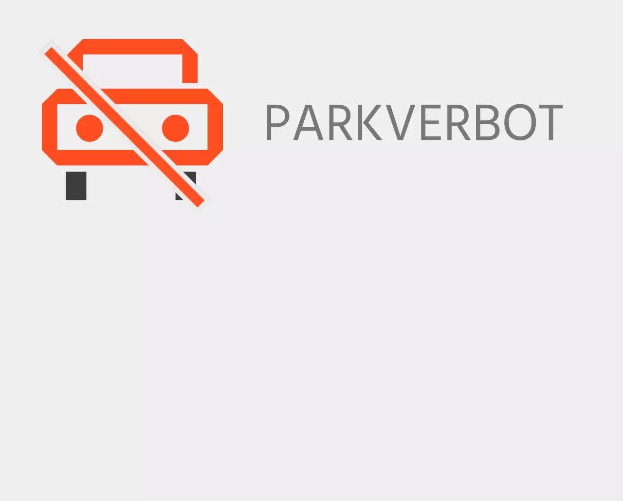 Verbotenes Parken auf nicht ausgewiesenen Flächen