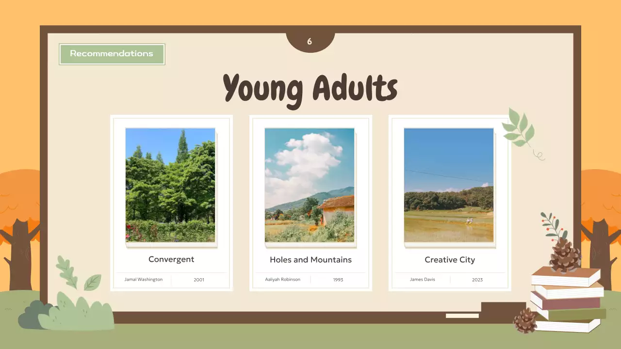 Orange Rustic Book Guide Presentation