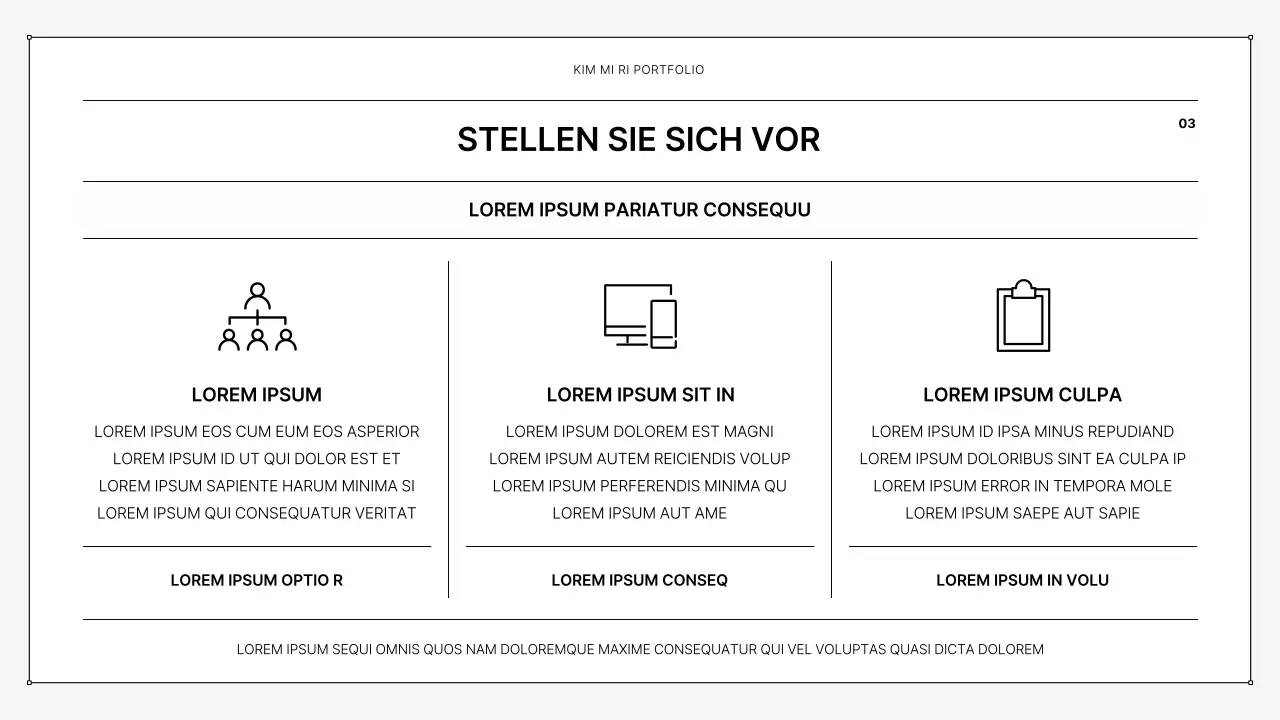 Eine einfache druckbare Mappe in schwarz-weiß