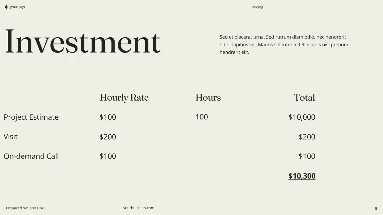 Black Professional Coaching Proposal Document Presentation